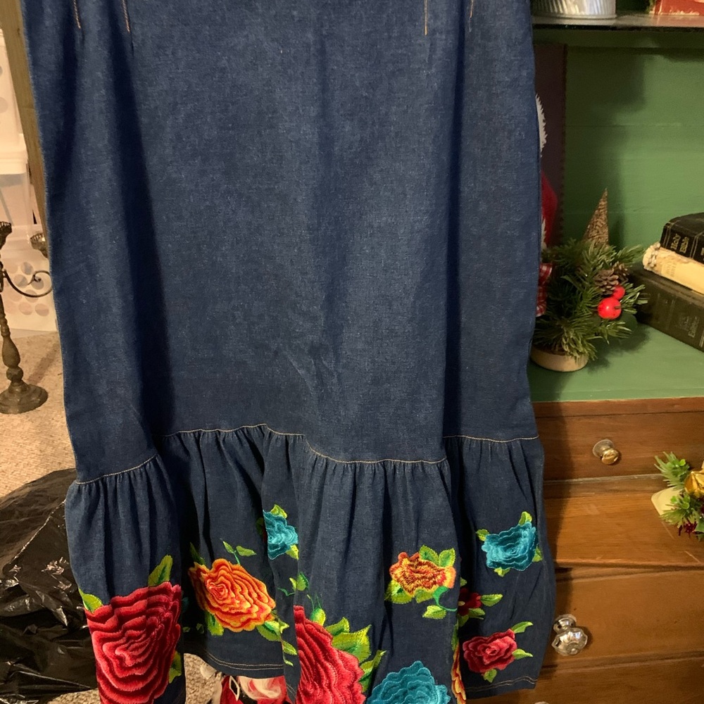 King Ranch Denim Skirt